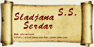 Slađana Serdar vizit kartica